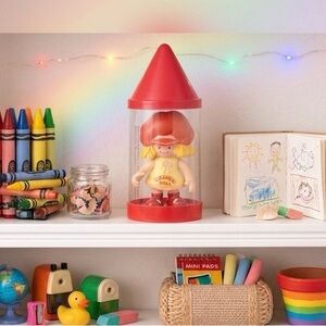 Vintage 1982 Talbots Toys Crayon Doll Red Case Retro 80s Collectible PVC Figure
